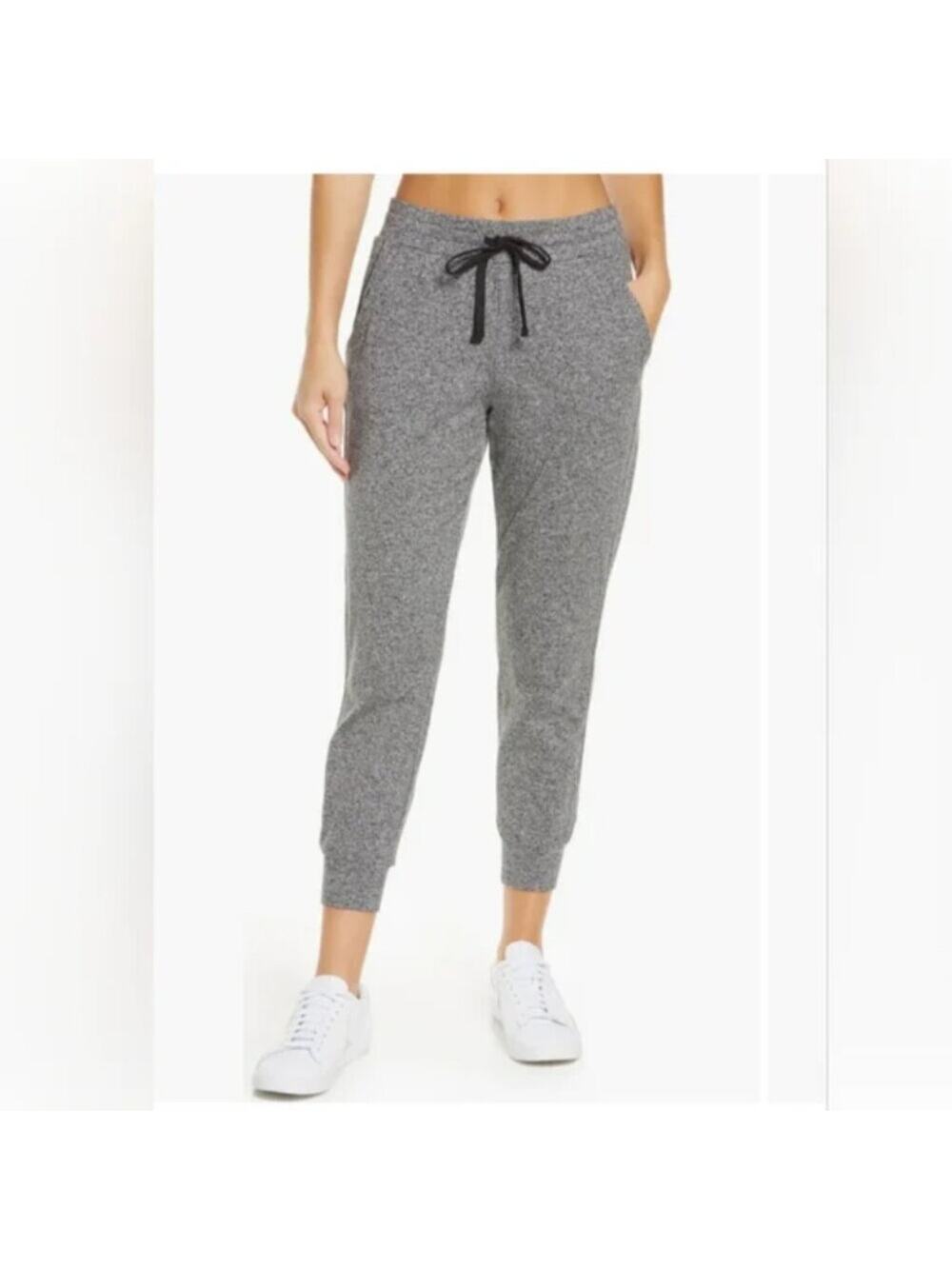Zella Restore Soft Pocket Heathered Grey Jogger Size M